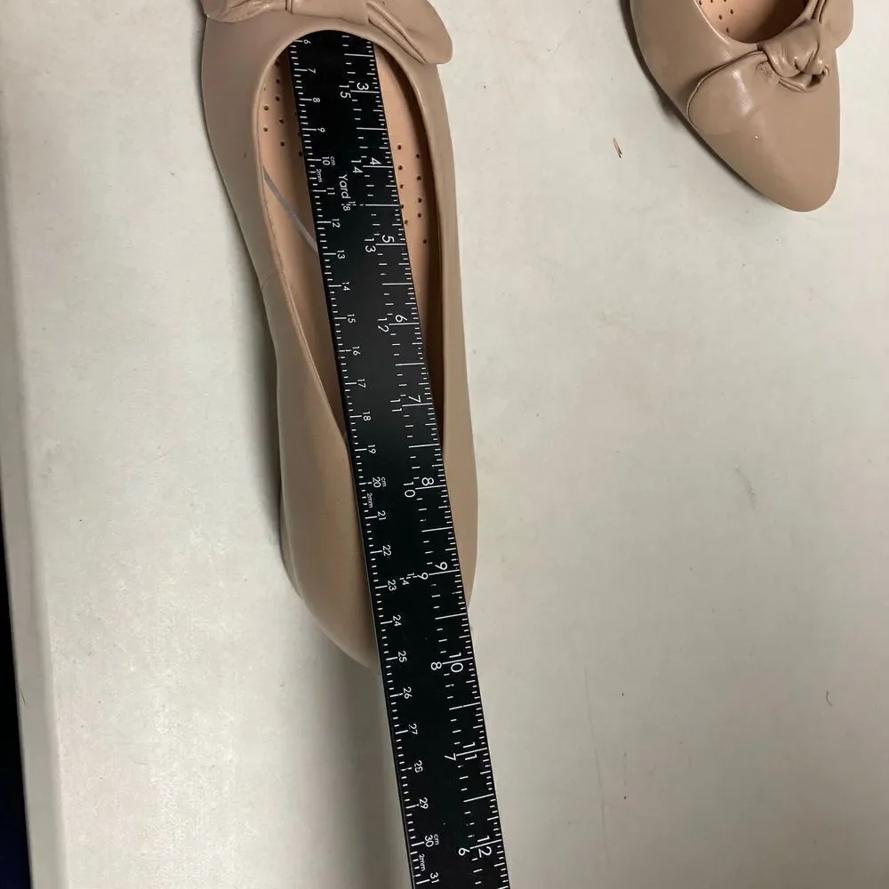 EASY SPIRIT Women’s Tan‎ Bow Tie Tan Slip On Shoes Size 8